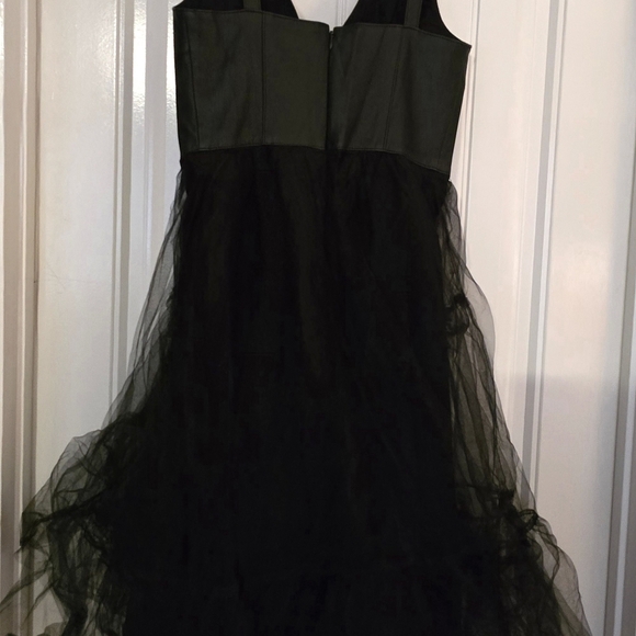 Anthropologie Vegan Leather Midi Dress - Picture 2 of 2